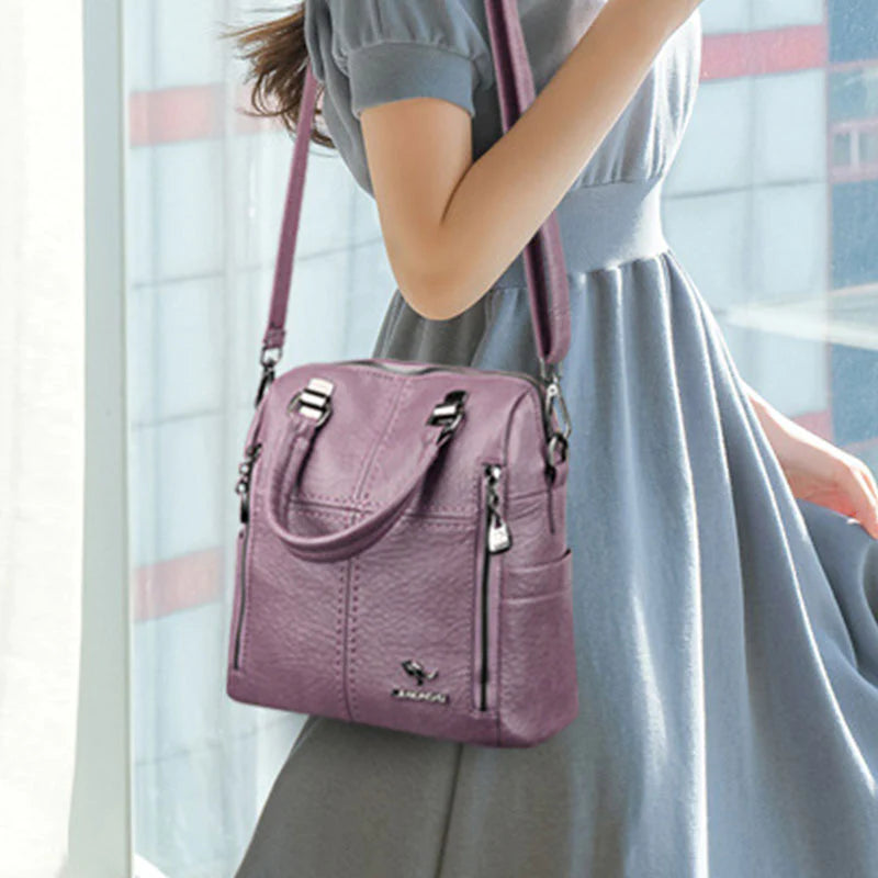 Sac à Dos en Cuir pour Femme avec bandoulière